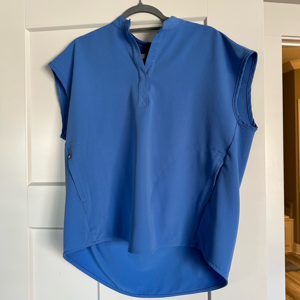 Figs Ceil Blue Rafaela Top